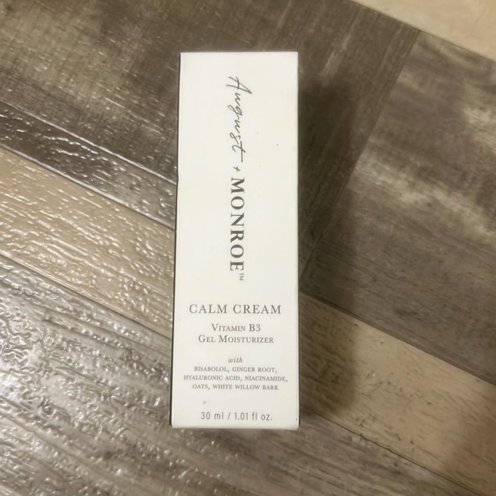 NEW August & Monroe Calm Cream Vitamin B3 Gel Moisturizer